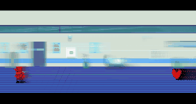 在医院走廊奔跑的科尔